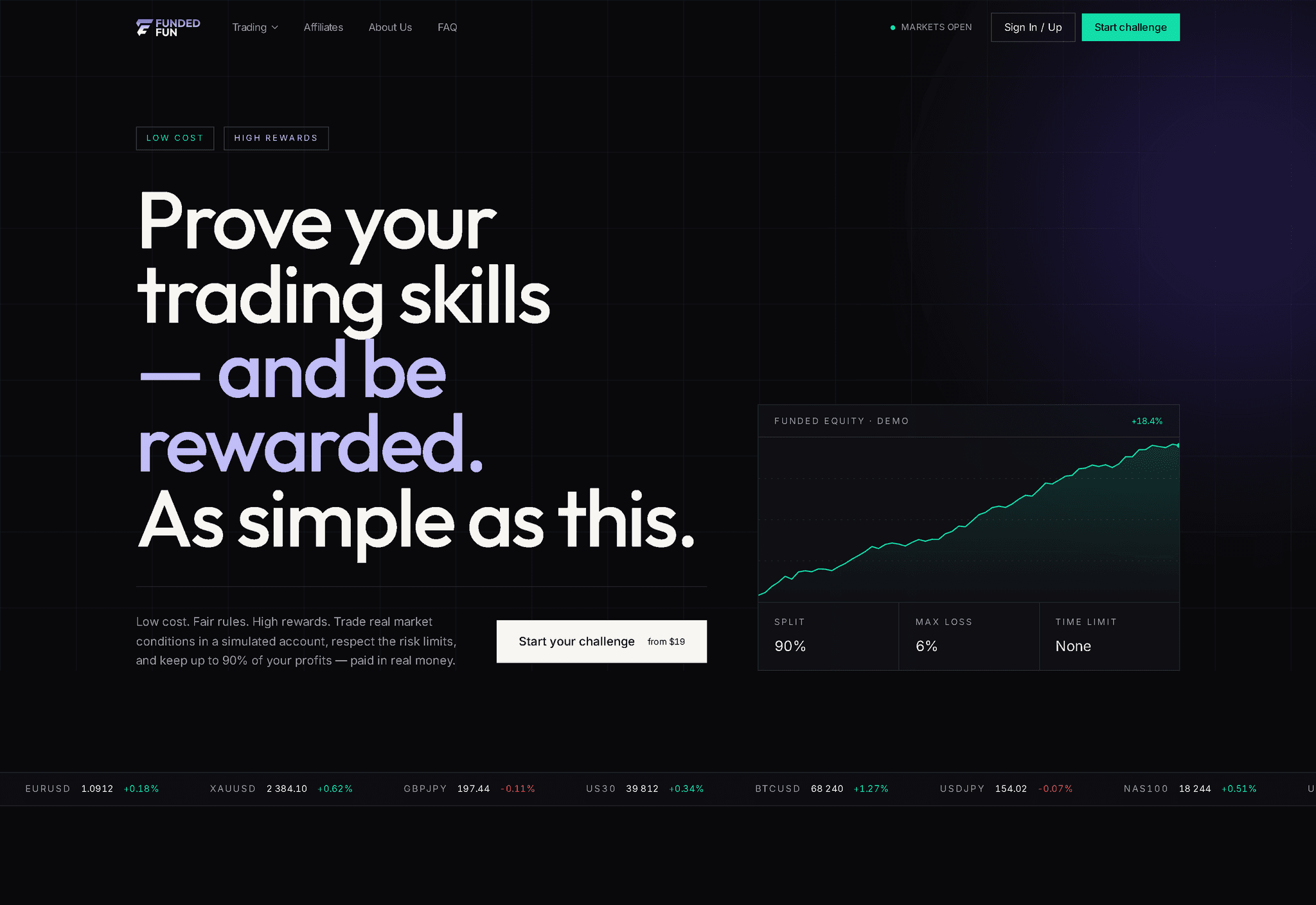 FundedFun interface